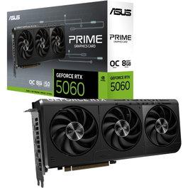 ASUS Prime GeForce RTX 5060 OC Edition Tarjeta Gráfica - 8GB GDDR7, Compatible SFF, 90YV0N10-M0NA00